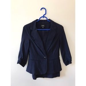 by & by Navy Skirt Suit (Matching Skirt & Blazer)